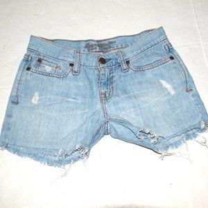 Abercrombie And Fitch  Blue Jeans Distress Shorts Size 00S
